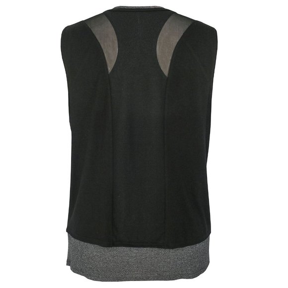 NEW WITH TAGS TANGERINE TWOFER TOP - BLACK/GRAY - Picture 2 of 3
